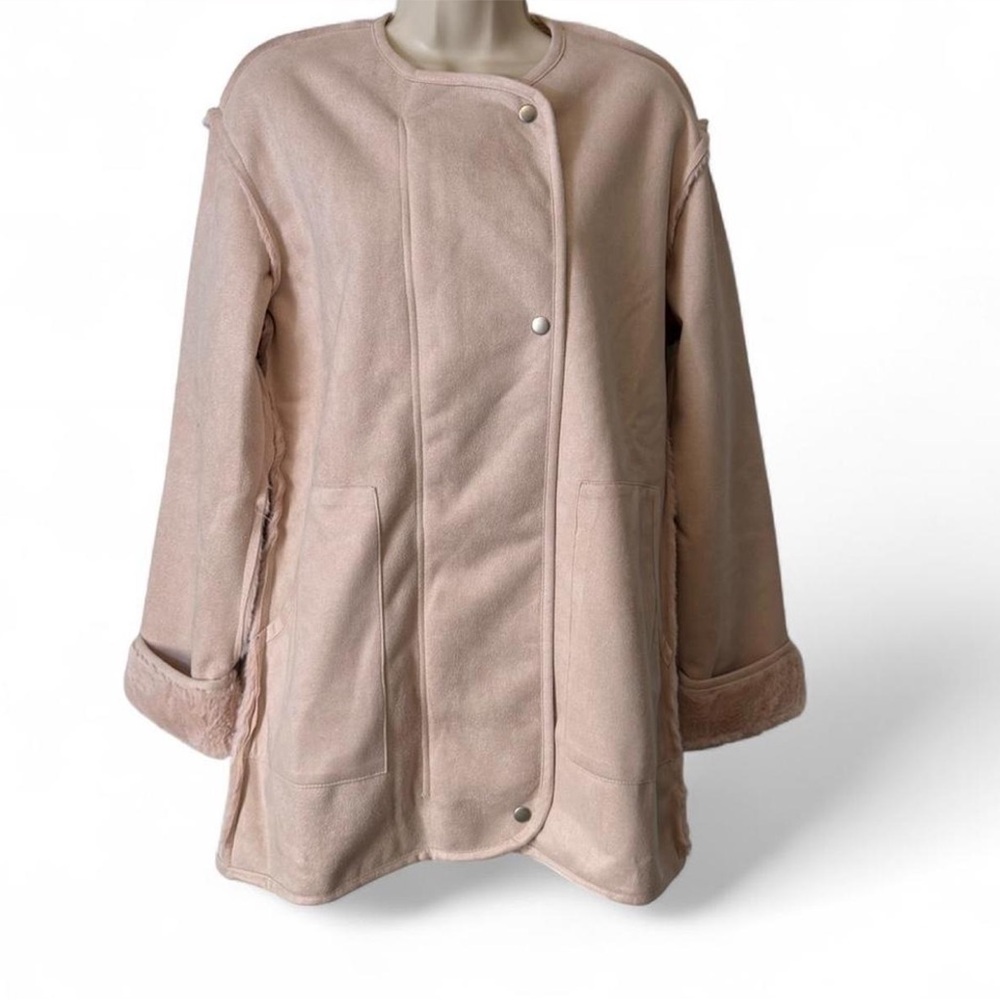 Faux Suede/Fur Lined‎ Coat
